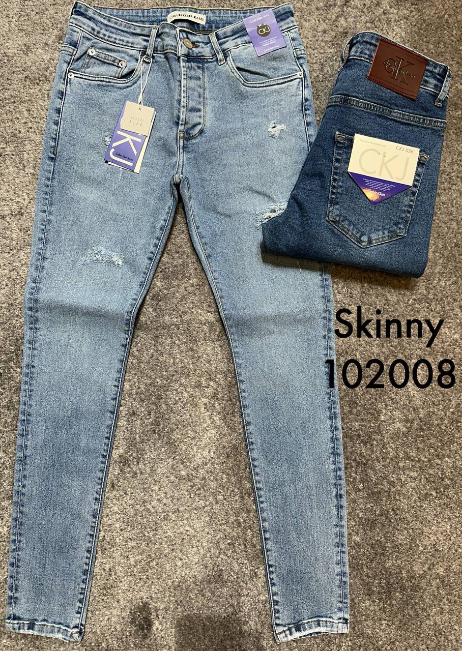 شلوار جین دمپا فیت اسکینی  کد محصول : 102008 پارچه ترک تمام کش کیفیت عالی سایزبندی از 30 تا 34