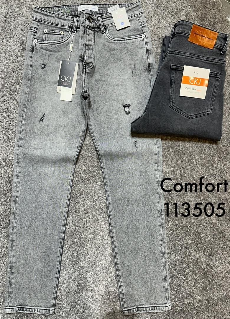 شلوار جین کامفورت کد محصول : 113505  پارچه ترک تمام کش